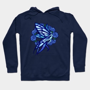 Blue Fairy Flower Ring Hoodie